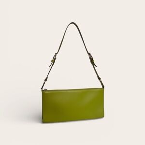 Salvatore Ferragamo Green Leather Shoulder Bag